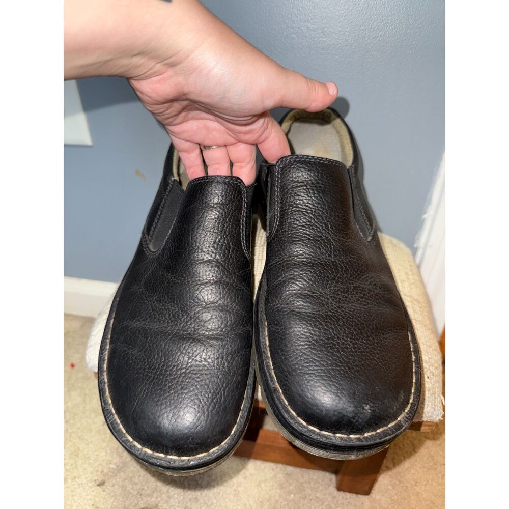 Dr. Martens Black Pebbled Leather 'Bryce' Slip-Ons | Size Men's 10/Women's 11 - Picture 3 of 8